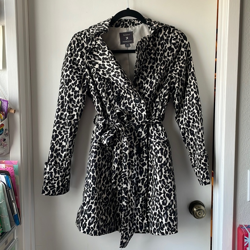 Forever 21 Leopard Coat